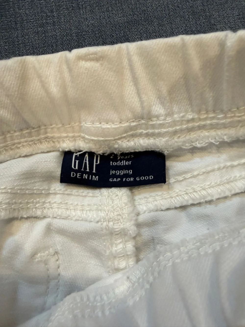 GAP White Kids Stretch Pull-On Pants